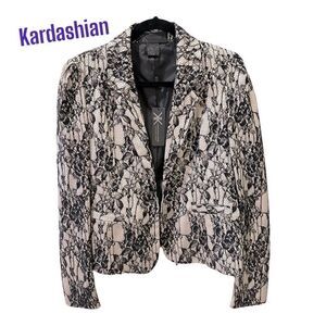 Kardashian Kollection Blazer Beige Black nwt excellent quality